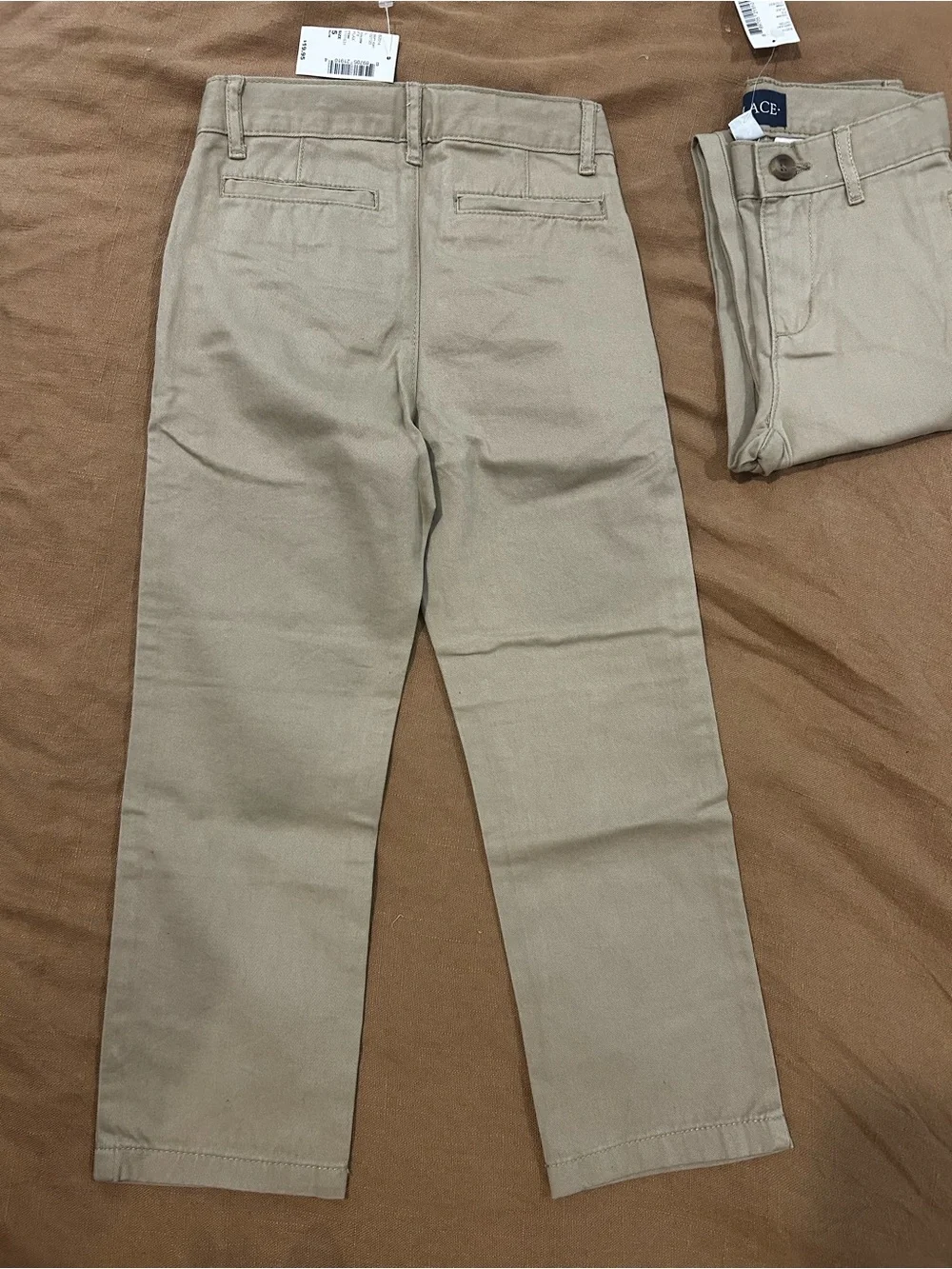 NEW! Lot Of 2 Boys The Children’s Place Khaki Uniform Pants Size 5 Slim